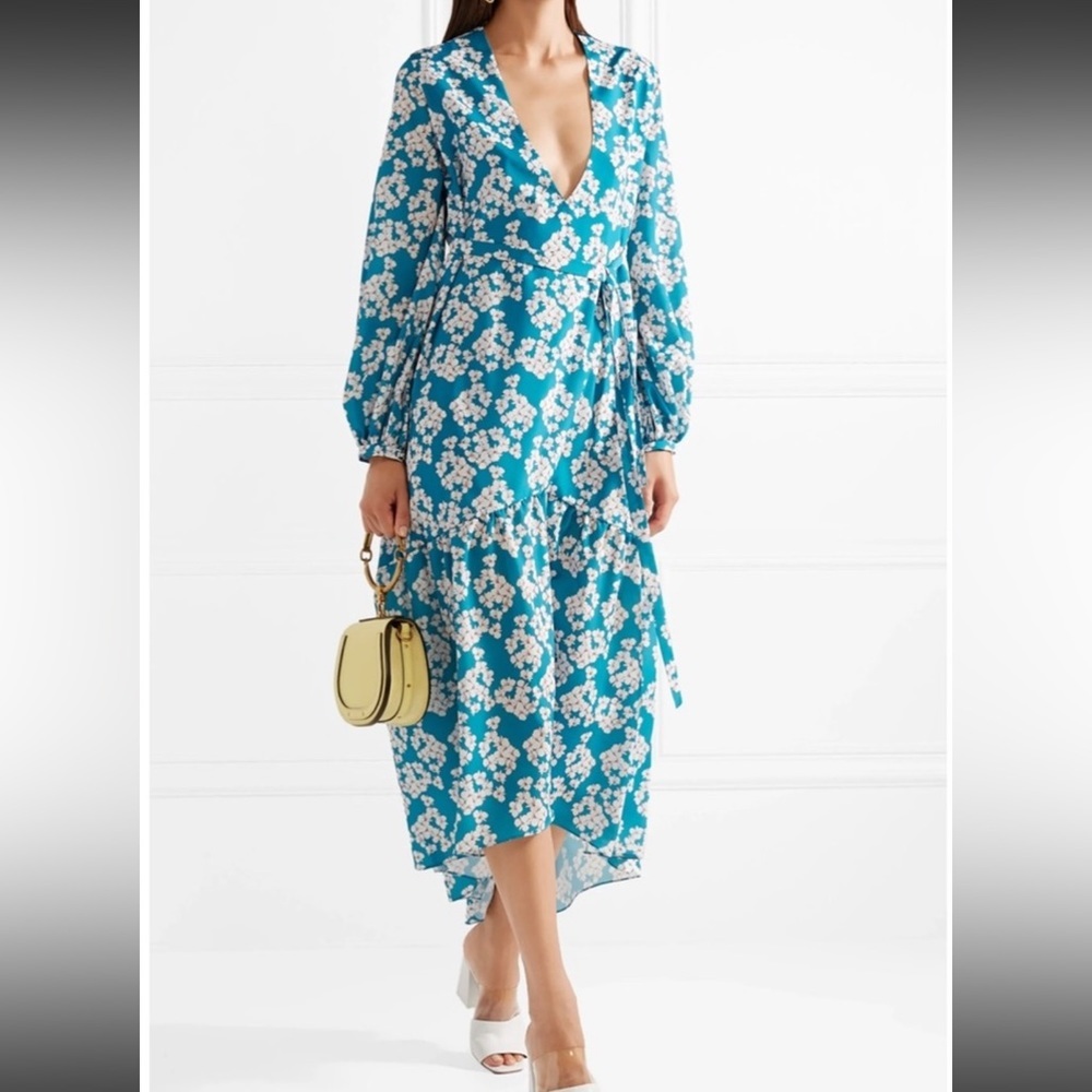 Borgo De Nor blue floral Beatrice dress